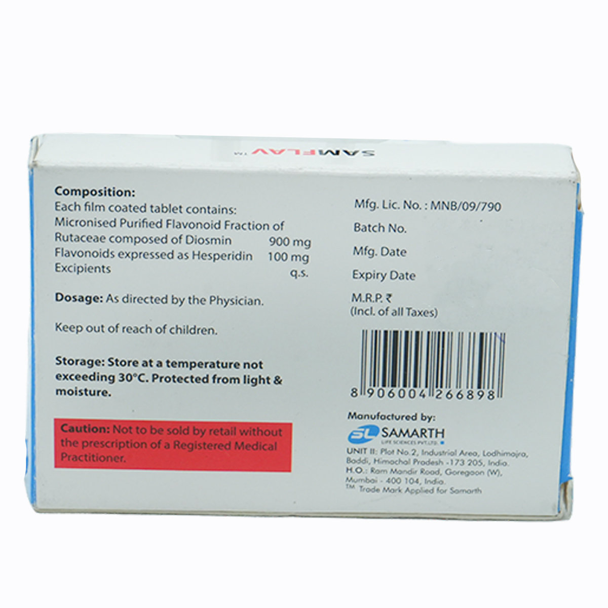 Samflav Tablet 10's, Pack of 10 TabletS Samflav Tablet 10's, Pack of 10 TabletS