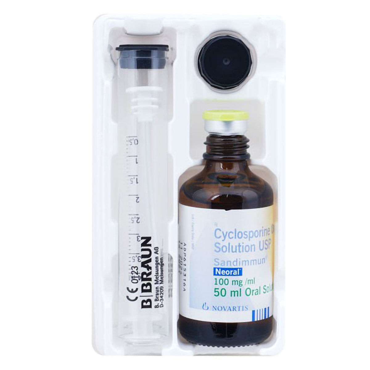 Sandimmun Neoral 100mg/ml Solution 50 ml, Pack of 1 SOLUTION Sandimmun Neoral 100mg/ml Solution 50 ml, Pack of 1 SOLUTION