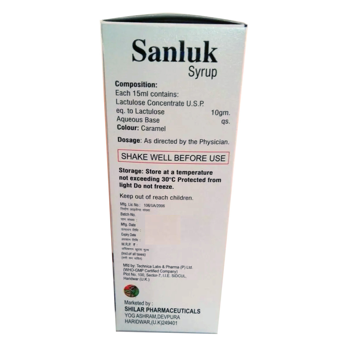 Sanluk 10gmSolution 200ml, Pack of 1 Liquid Sanluk 10gmSolution 200ml, Pack of 1 Liquid