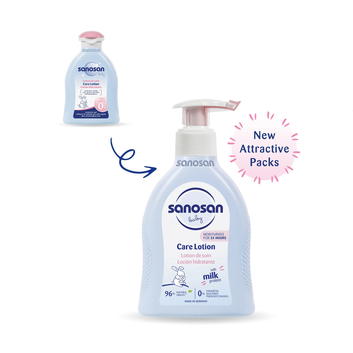 Sanosan Baby Care Lotion, 200 ml, Pack of 1 Sanosan Baby Care Lotion, 200 ml, Pack of 1