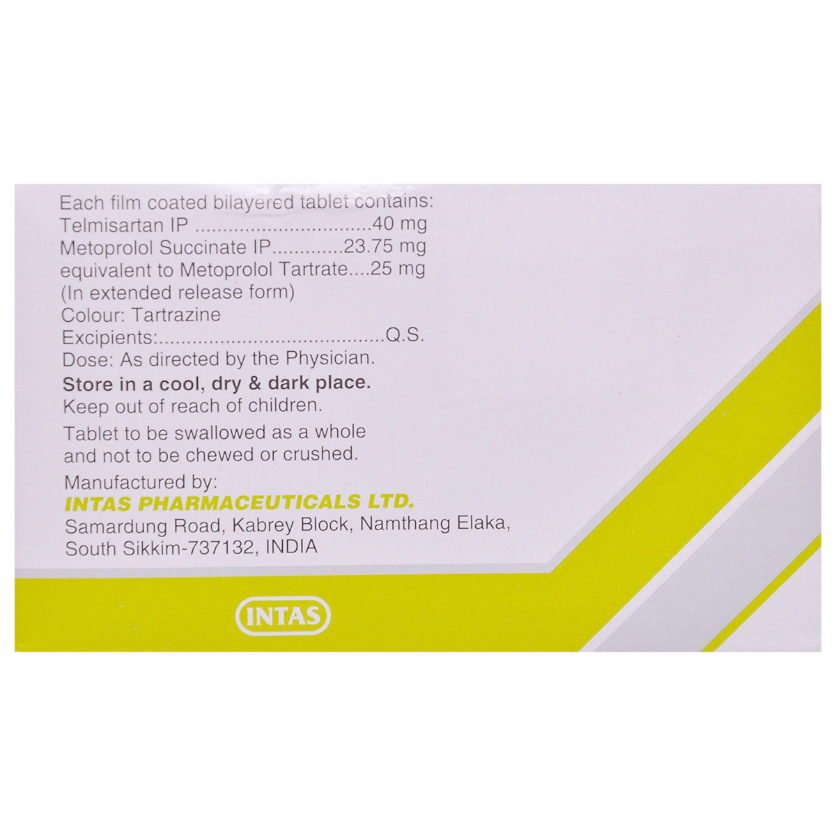 Sartel-Beta 25 Tablet 15's, Pack of 15 TABLETS Sartel-Beta 25 Tablet 15's, Pack of 15 TABLETS