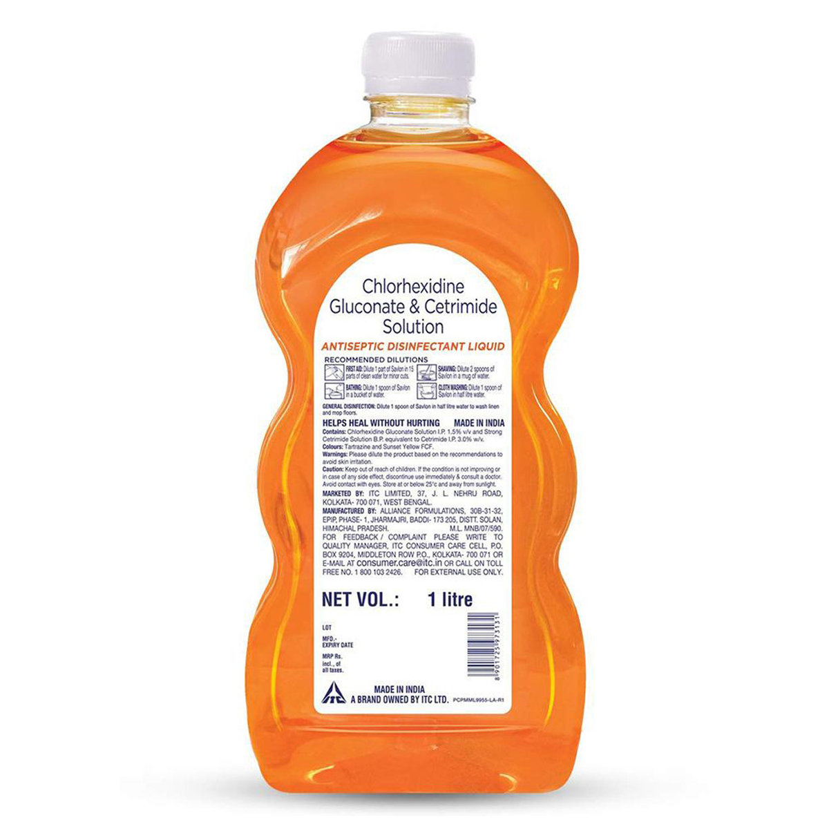 Savlon Antiseptic Disinfectant Liquid, 1 Litre, Pack of 1 Savlon Antiseptic Disinfectant Liquid, 1 Litre, Pack of 1