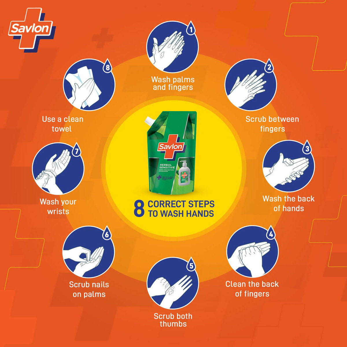 Savlon Herbal Sensitive Germ Protection Handwash 750 ml Refill Pack | With Silver Nano Particles | Provides Germ Protection| For All Skin Type, Pack of 1 Savlon Herbal Sensitive Germ Protection Handwash 750 ml Refill Pack | With Silver Nano Particles | Provides Germ Protection| For All Skin Type, Pack of 1