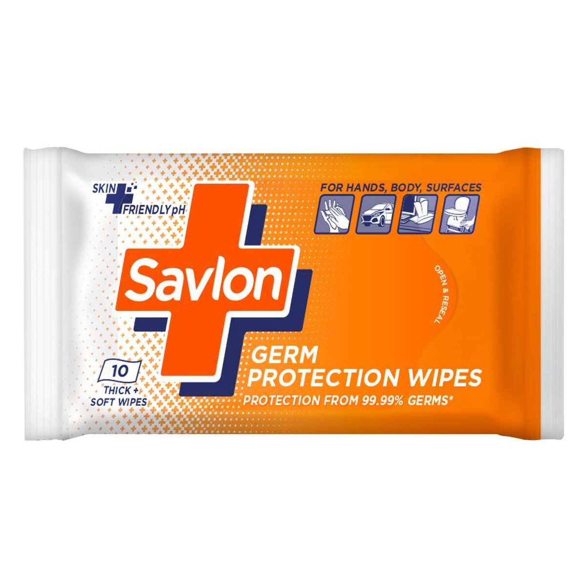 Savlon Germ Protection Wipes, 10 Count, Pack of 1 Savlon Germ Protection Wipes, 10 Count, Pack of 1