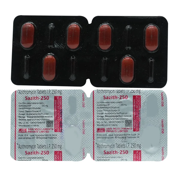 Sazith-250 Tablet 3's, Pack of 3 TABLETS