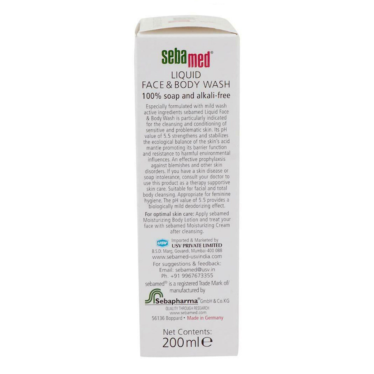 Sebamed Liquid Face & Body Wash 200 ml | Pentavitin, Vitamins & Allantoin | Protection Against Skin Dehydration | Provides Deep Pore Cleansing | 100% Soap & Alkali Free | For Sensitive Skin, Pack of 1 Sebamed Liquid Face & Body Wash 200 ml | Pentavitin, Vitamins & Allantoin | Protection Against Skin Dehydration | Provides Deep Pore Cleansing | 100% Soap & Alkali Free | For Sensitive Skin, Pack of 1