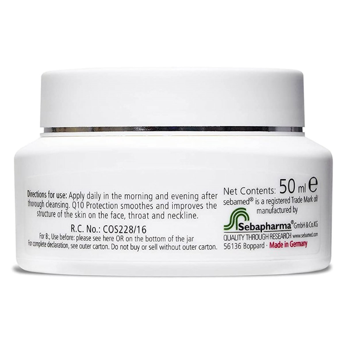 Sebamed Anti-Ageing Q10 Protection Cream, 50 ml, Pack of 1 Sebamed Anti-Ageing Q10 Protection Cream, 50 ml, Pack of 1