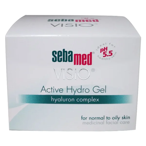 Sebamed Visio Active Hydro Gel 50 ml | With Hyaluron Complex | For Normal To Oily Skin, Pack of 1