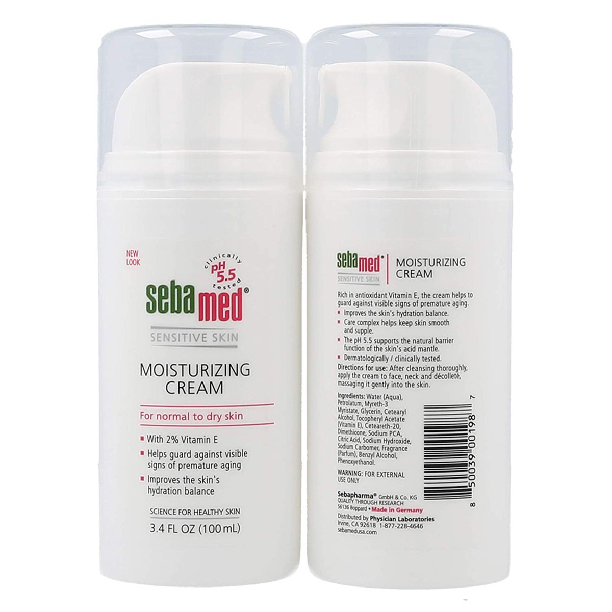 Sebamed Moisturizing Cream 100 ml | With 2% Vitamin E | pH 5.5 | protect Against Premature Ageing | For Normal To Dry Skin, Pack of 1 Sebamed Moisturizing Cream 100 ml | With 2% Vitamin E | pH 5.5 | protect Against Premature Ageing | For Normal To Dry Skin, Pack of 1