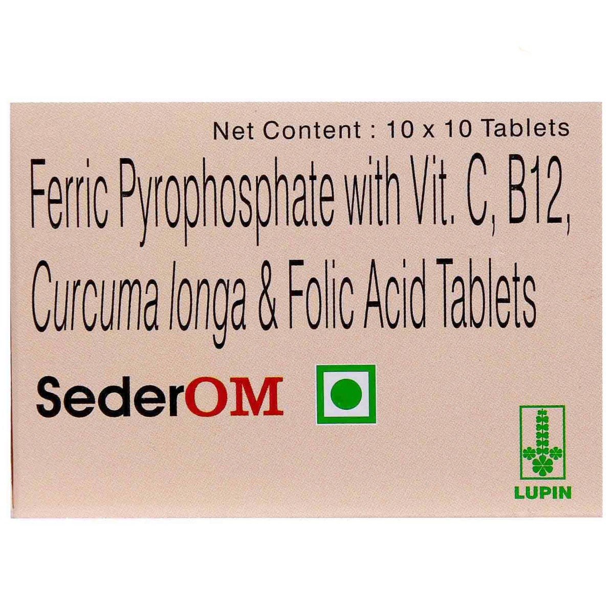 Buy Sederom Tablet 10's Online