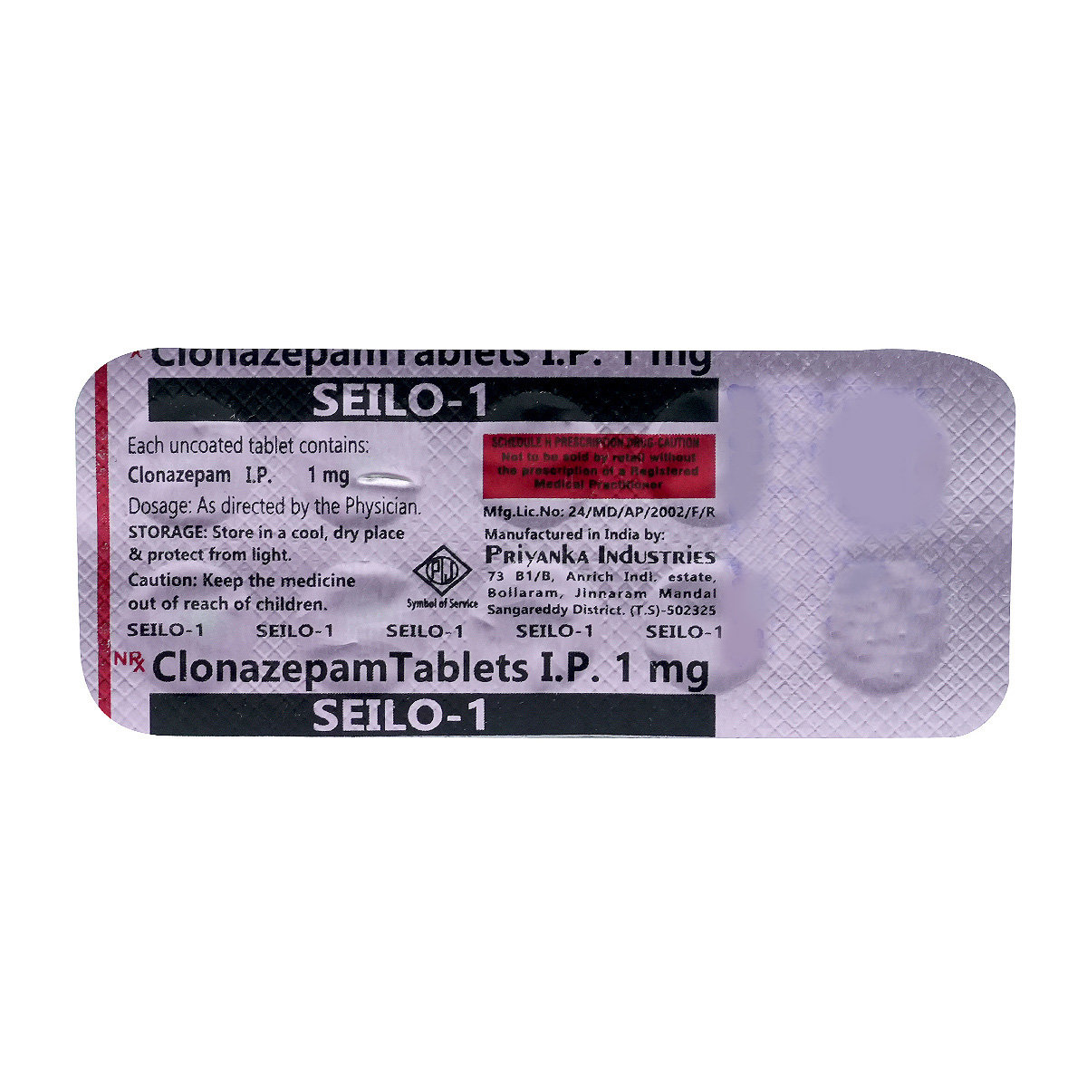 Seilo 1 mg Tablet 10's, Pack of 10 TABLETS Seilo 1 mg Tablet 10's, Pack of 10 TABLETS