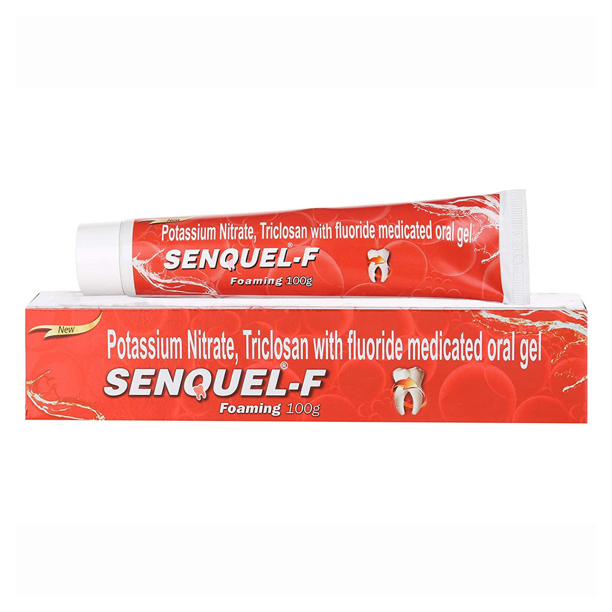 Senquel - F Foaming Medicated Oral Gel, 100 gm, Pack of 1 Senquel - F Foaming Medicated Oral Gel, 100 gm, Pack of 1