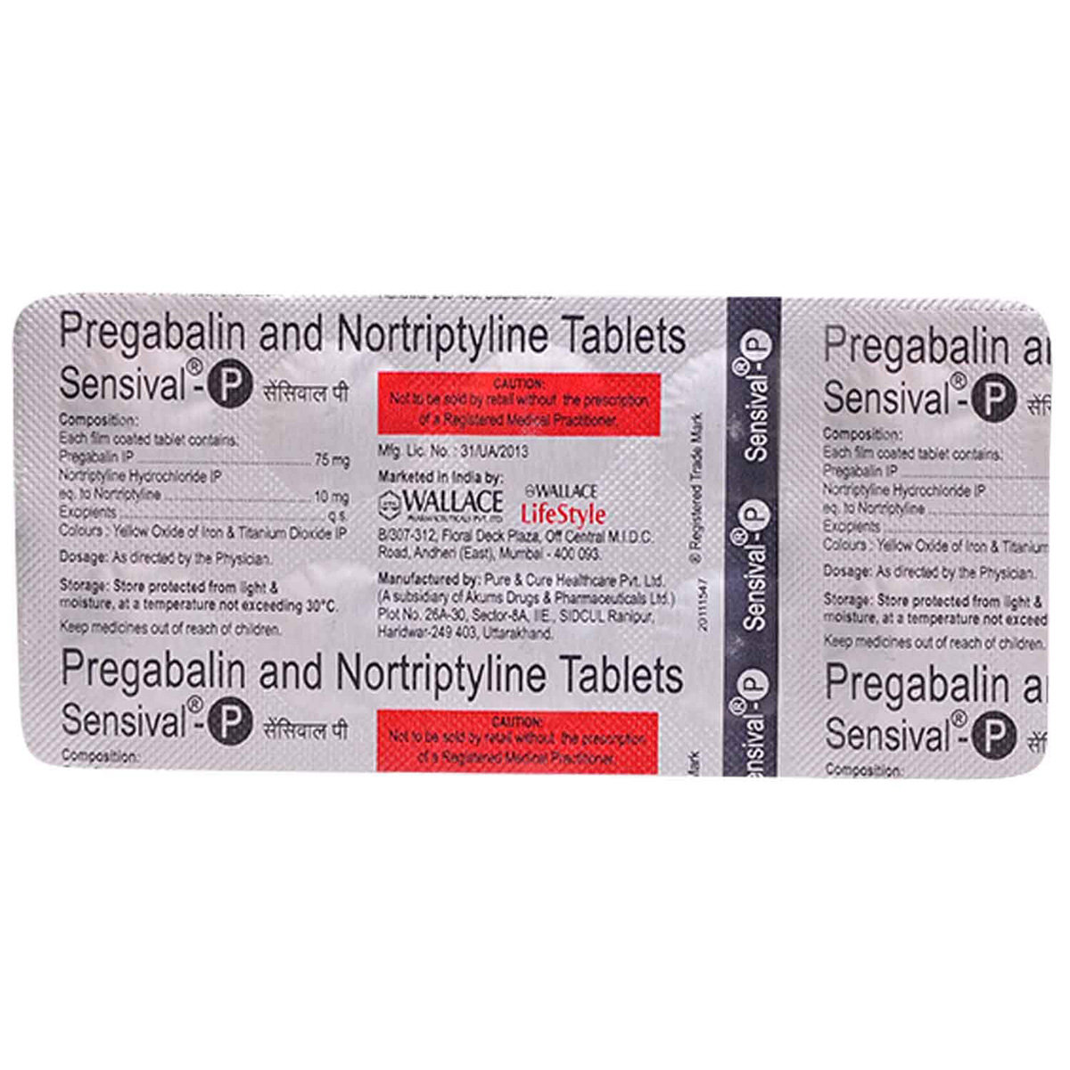 Sensival P Tablet 10's, Pack of 10 Sensival P Tablet 10's, Pack of 10