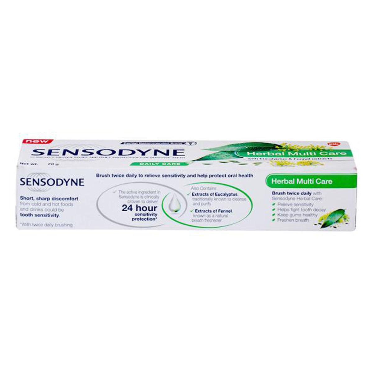 Sensodyne Herbal Multi Care Sensitive Teeth Toothpaste, 70 gm, Pack of 1 Sensodyne Herbal Multi Care Sensitive Teeth Toothpaste, 70 gm, Pack of 1