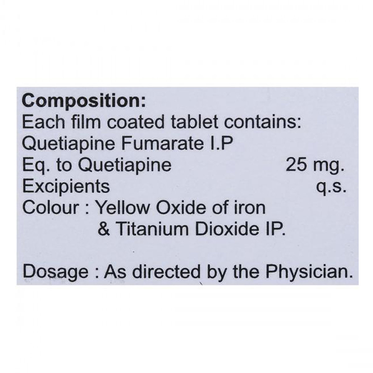 Seropax-25 Tablet 15's, Pack of 15 TabletS Seropax-25 Tablet 15's, Pack of 15 TabletS