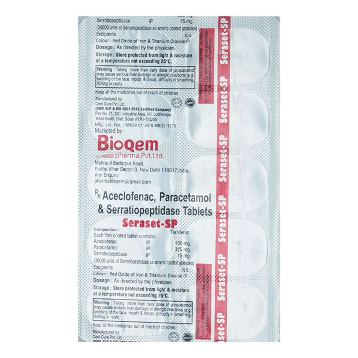 Seraset-SP Tablet 10's, Pack of 10 TabletS Seraset-SP Tablet 10's, Pack of 10 TabletS