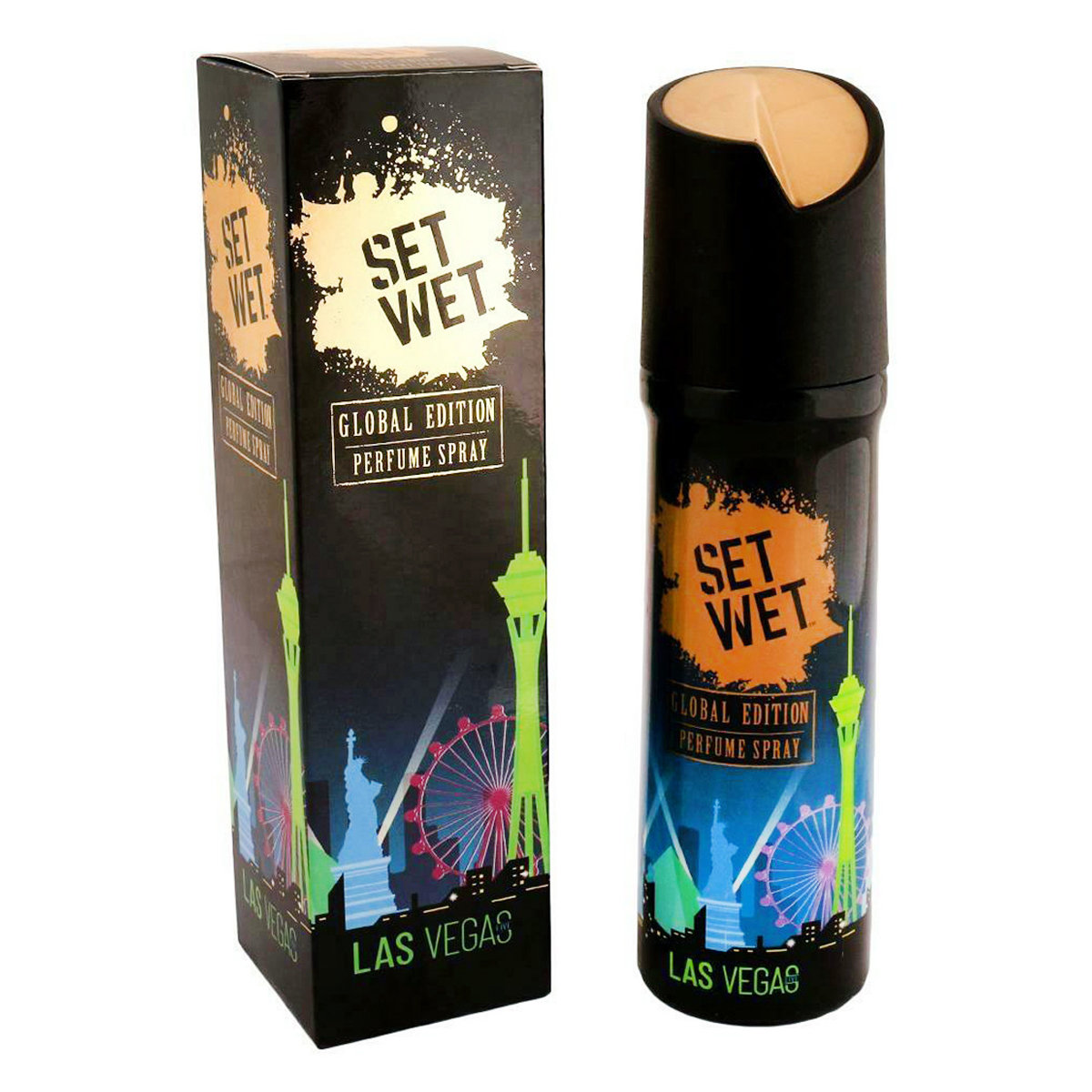 Set Wet Global Edition Las Vegas Perfume Spray, 120 ml, Pack of 1 Set Wet Global Edition Las Vegas Perfume Spray, 120 ml, Pack of 1