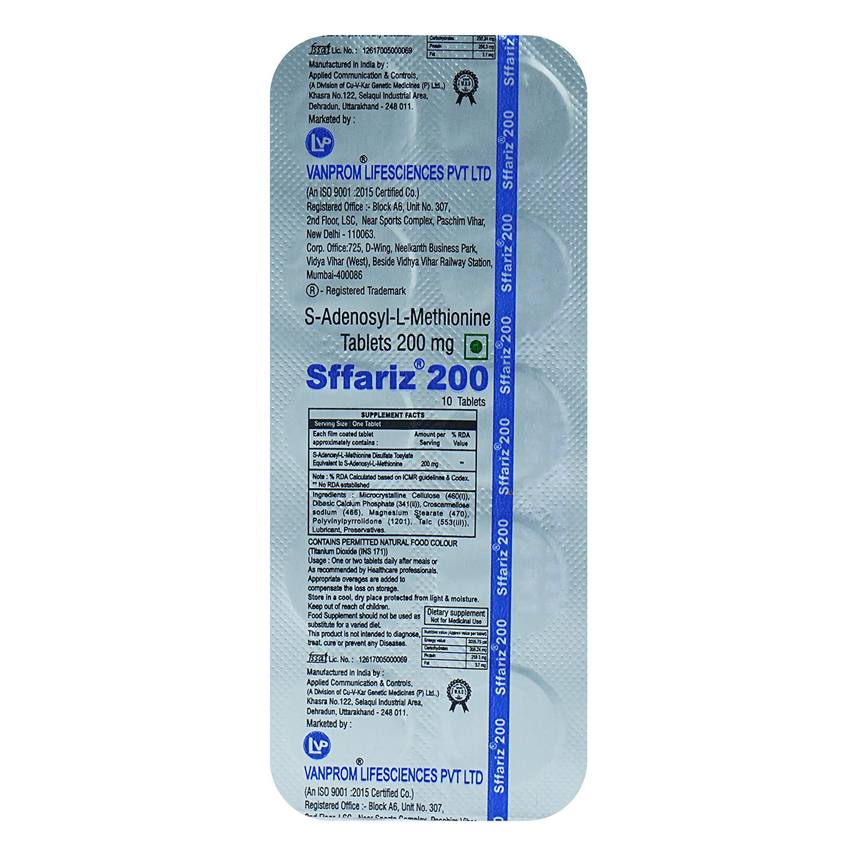 Sffariz 200 Tablet, Pack of 10 TabletS Sffariz 200 Tablet, Pack of 10 TabletS