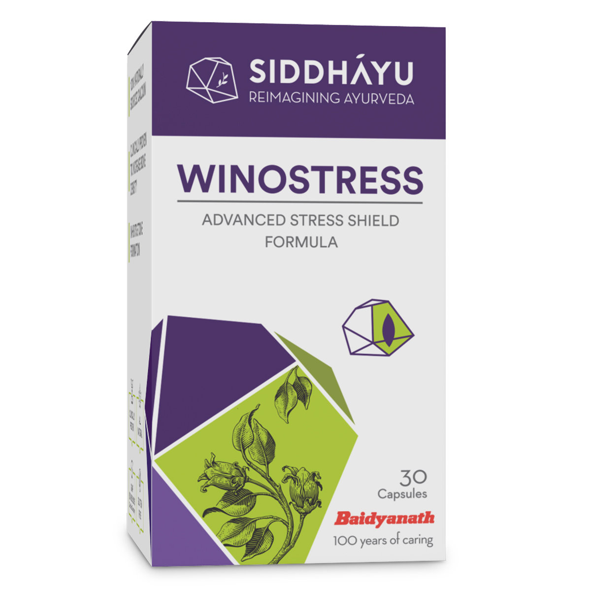 Siddhayu Winostress Advanced Stress Shield Formula, 30 Capsules, Pack of 1 Siddhayu Winostress Advanced Stress Shield Formula, 30 Capsules, Pack of 1