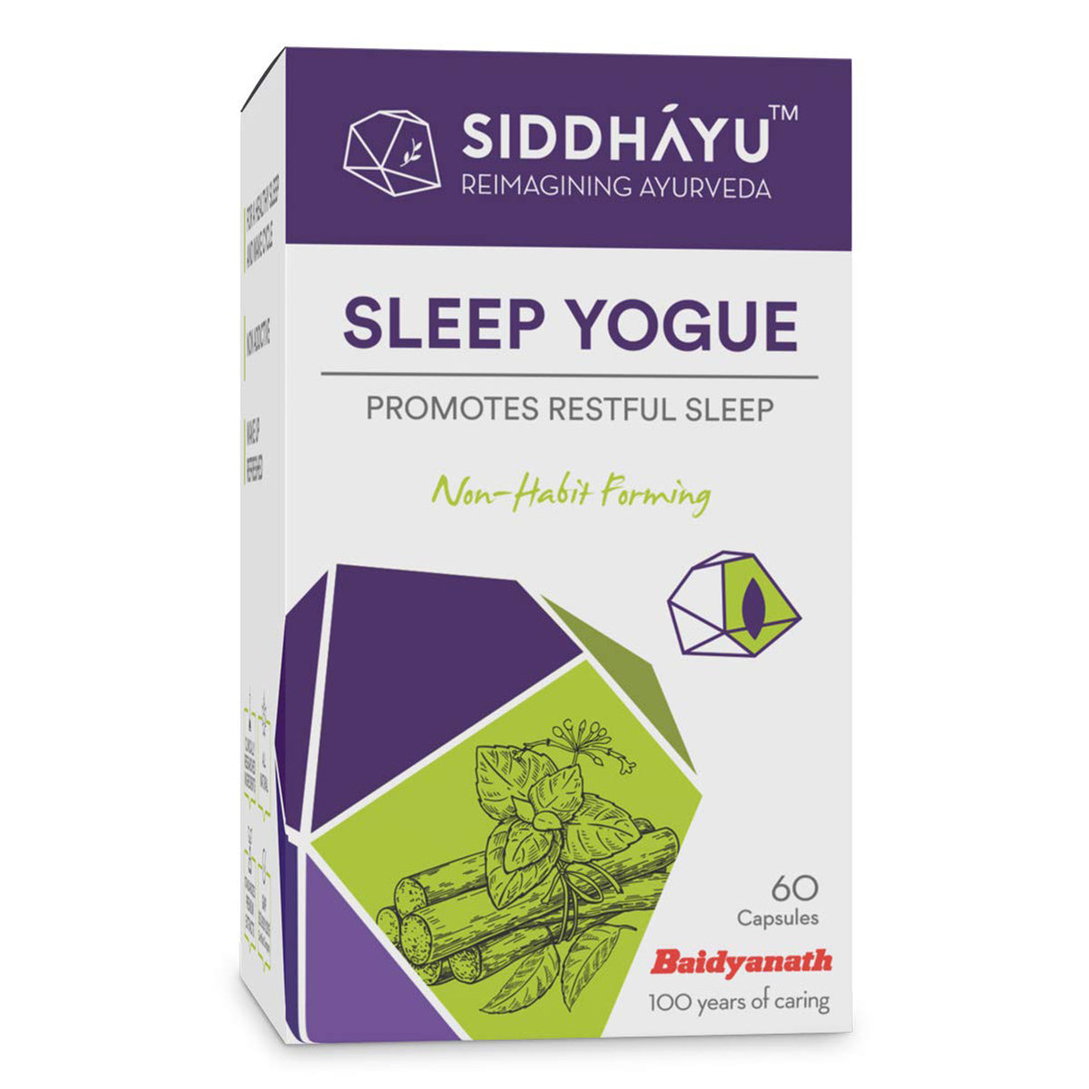 Siddhayu Sleep Yogue for Restful Sleep, 60 Capsules, Pack of 1 Siddhayu Sleep Yogue for Restful Sleep, 60 Capsules, Pack of 1