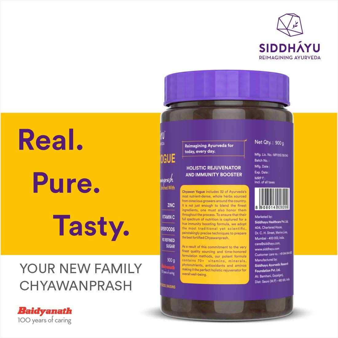 Siddhayu Chyawan Yogue Chyawanprash, 900 gm, Pack of 1 Siddhayu Chyawan Yogue Chyawanprash, 900 gm, Pack of 1