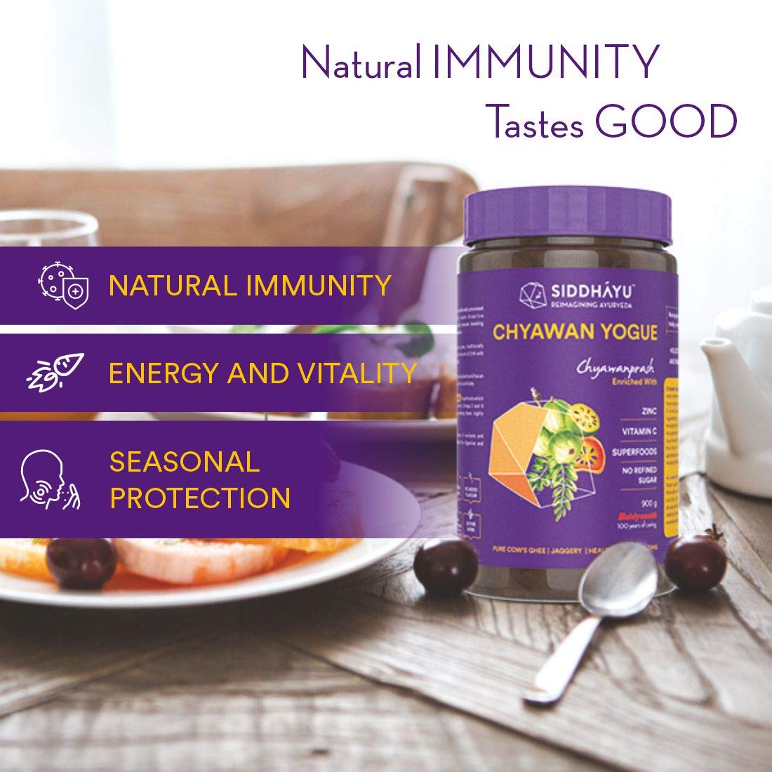 Siddhayu Chyawan Yogue Chyawanprash, 900 gm, Pack of 1 Siddhayu Chyawan Yogue Chyawanprash, 900 gm, Pack of 1