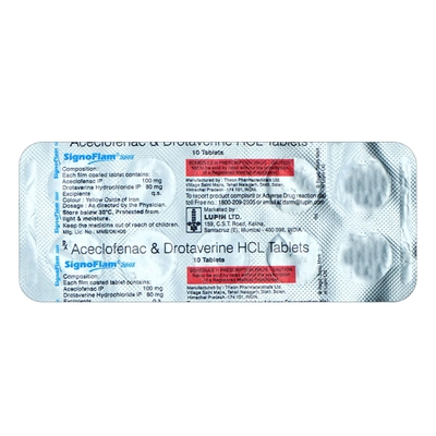 Signoflam Spas Tablet 10's, Pack of 10 TabletS