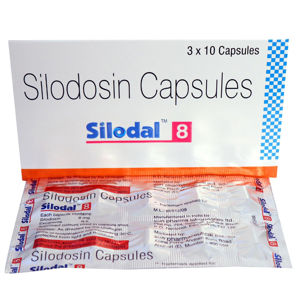 Silodal 8 Capsule 10's, Pack of 10 CAPSULES Silodal 8 Capsule 10's, Pack of 10 CAPSULES