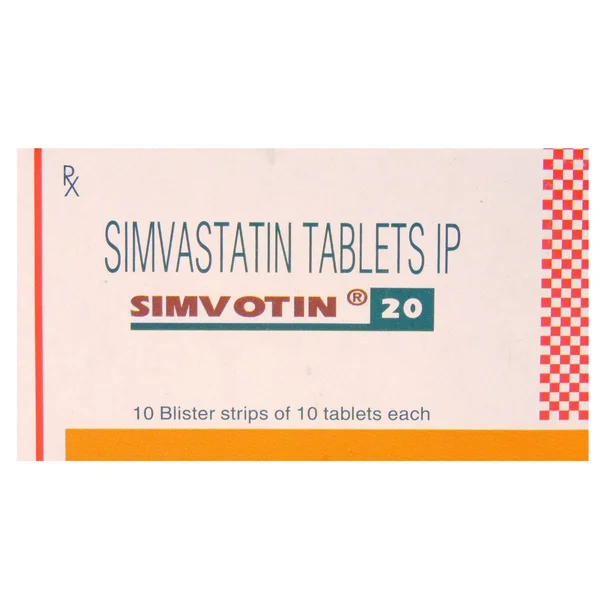 Simvotin 20 Tablet 10's, Pack of 10 TABLETS