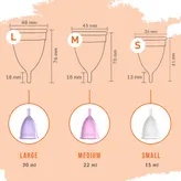 Sirona Pad-Free Periods Menstrual Cup Medium, 1 Count, Pack of 1