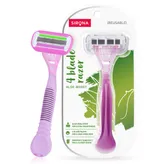 Sirona Aloe-Boost Reusable 4 Blade Razor For Women, 1 Count, Pack of 1