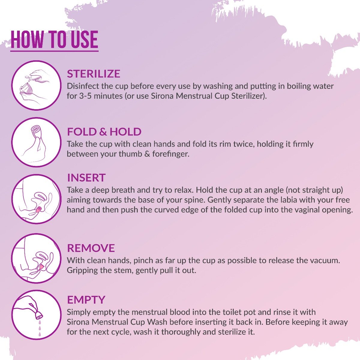 Sirona Pad-Free Periods Menstrual Cup Large, 1 Count, Pack of 1 Sirona Pad-Free Periods Menstrual Cup Large, 1 Count, Pack of 1