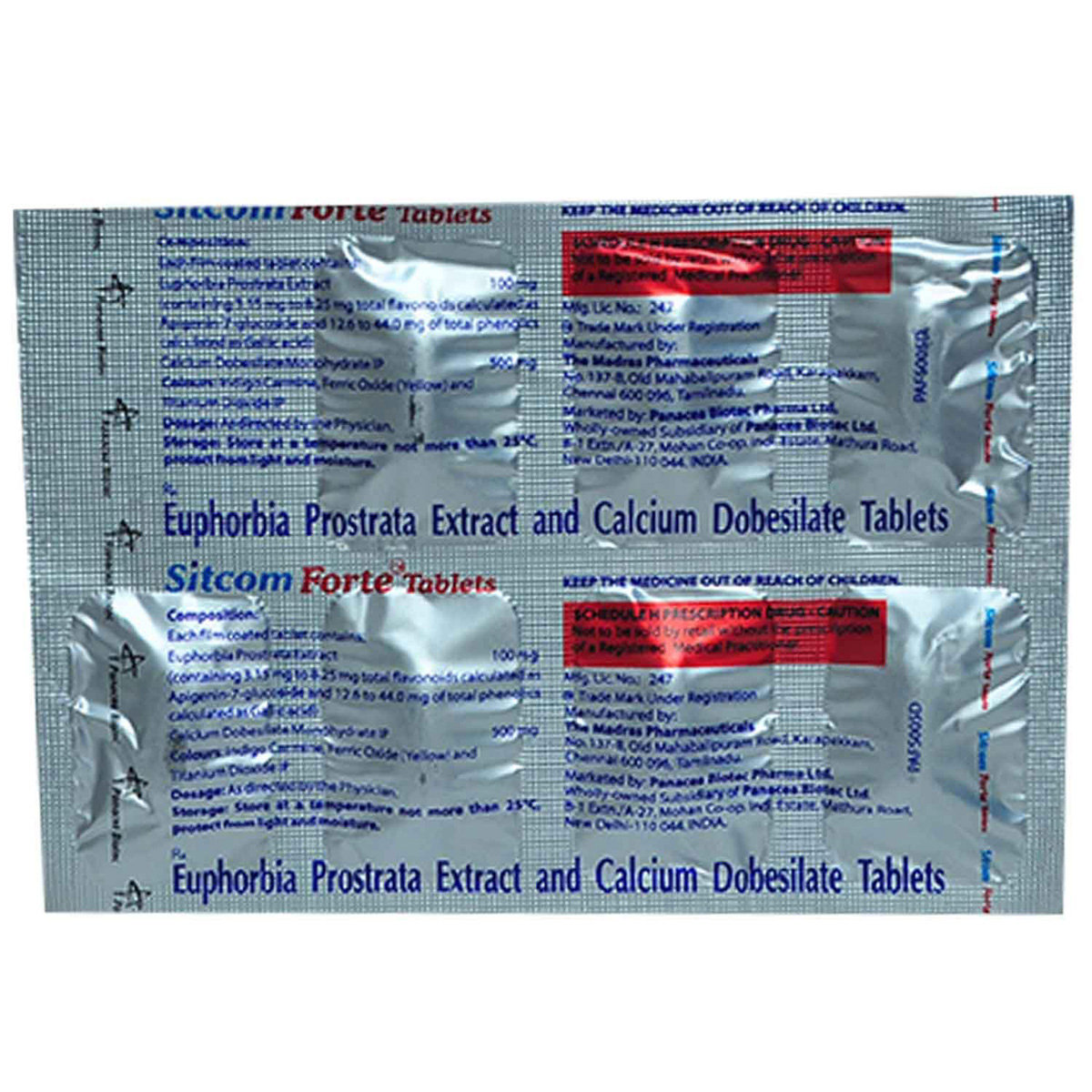 Sitcom Forte Tablet 7's, Pack of 7 TABLETS Sitcom Forte Tablet 7's, Pack of 7 TABLETS