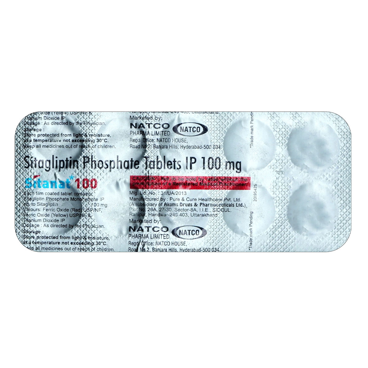 Sitanat 100 Tablet 10's, Pack of 10 TabletS Sitanat 100 Tablet 10's, Pack of 10 TabletS