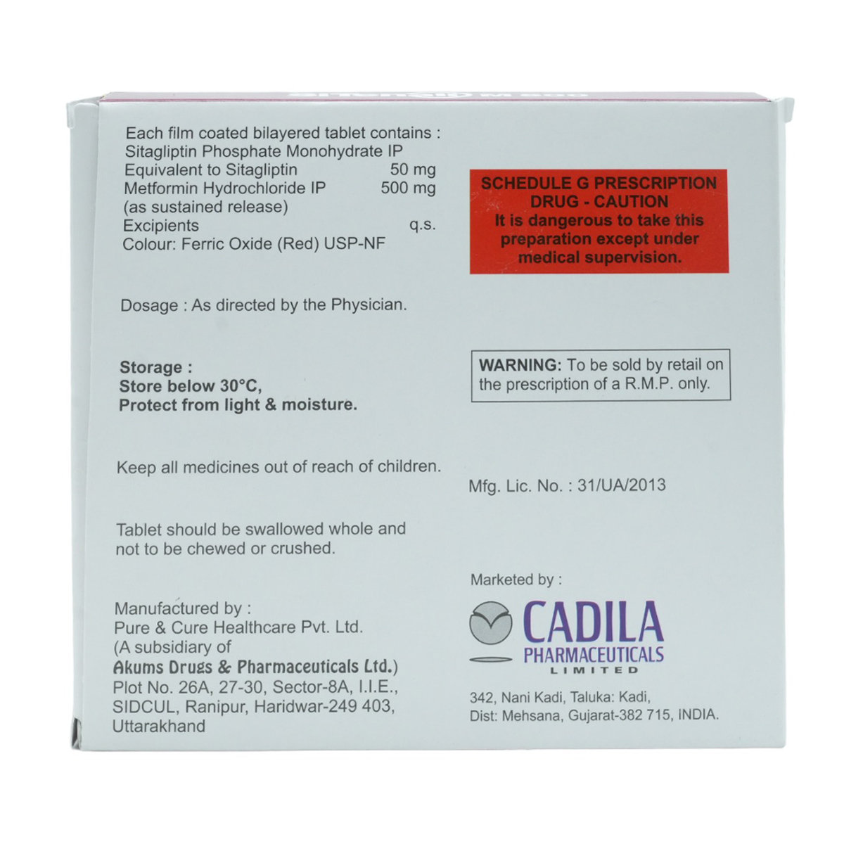 Sitenali M 500 Tablet 15's, Pack of 15 TabletS Sitenali M 500 Tablet 15's, Pack of 15 TabletS