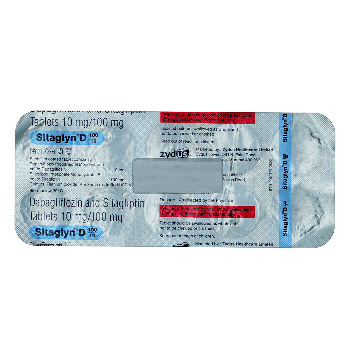 Buy Sitaglyn D 100/10 mg Tablet 10's Online