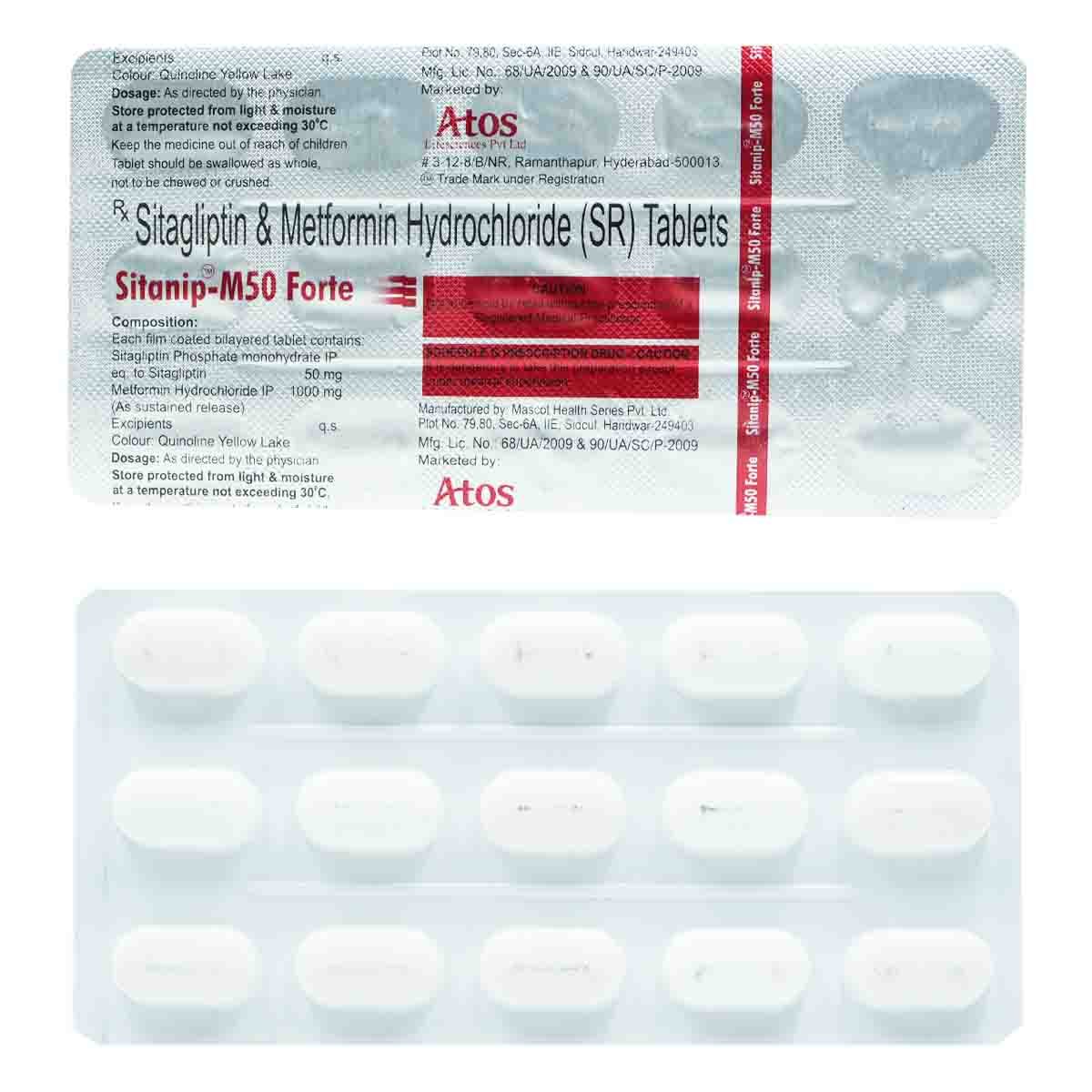 Sitanip-M 50 Forte Tablet 15's, Pack of 15 TABLETS Sitanip-M 50 Forte Tablet 15's, Pack of 15 TABLETS