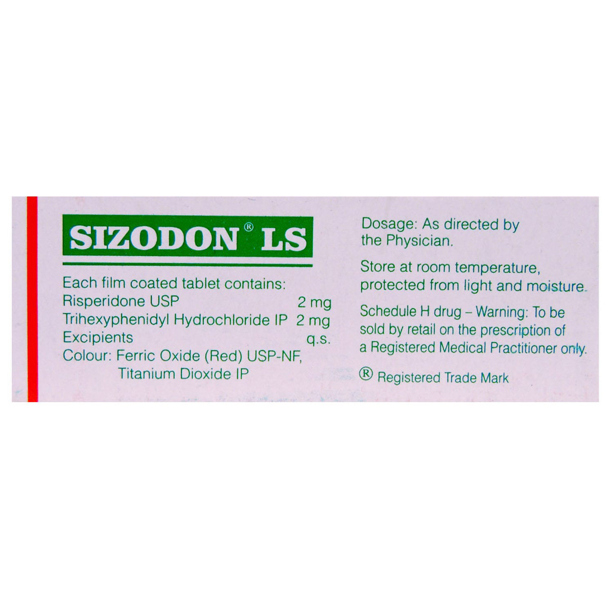 Sizodon LS Tablet 10's, Pack of 10 TABLETS Sizodon LS Tablet 10's, Pack of 10 TABLETS