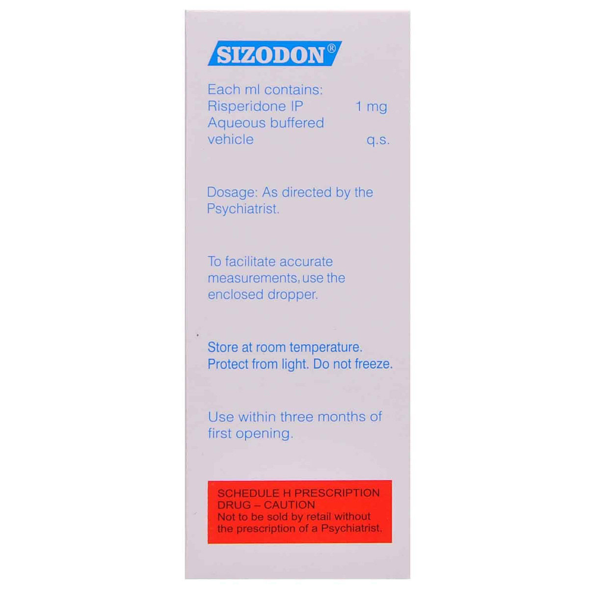 Sizodon Oral Solution 60 ml, Pack of 1 SOLUTION Sizodon Oral Solution 60 ml, Pack of 1 SOLUTION