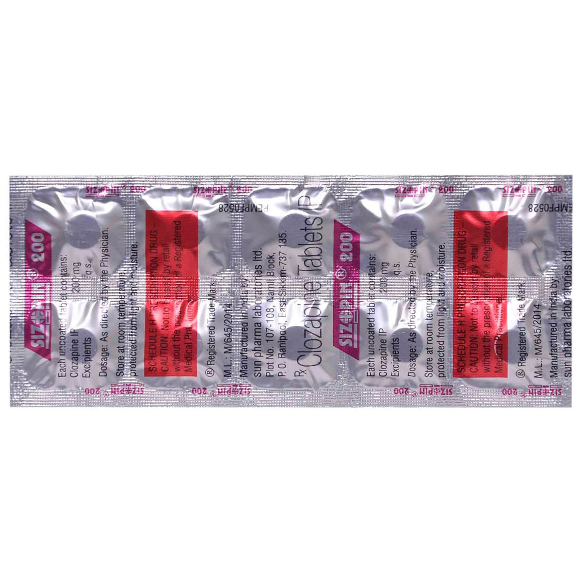Sizopin 200 Tablet 10's, Pack of 10 TABLETS Sizopin 200 Tablet 10's, Pack of 10 TABLETS