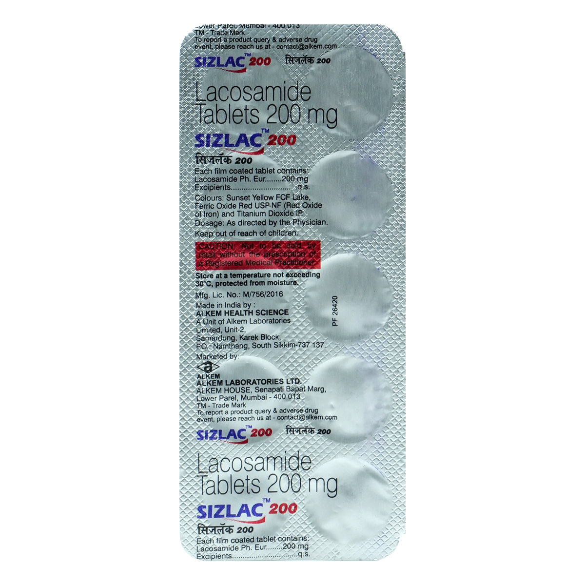 Sizlac 200 mg Tablet 10's, Pack of 10 TabletS Sizlac 200 mg Tablet 10's, Pack of 10 TabletS