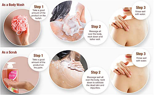 Skin Cottage Strawberry Yogurt Essence Bath+Scrub Body Bath 400 ml | Gently Cleanses & Exfoliates | Keep Moisturised With Refreshing Strawberry Fragrance, Pack of 1 Skin Cottage Strawberry Yogurt Essence Bath+Scrub Body Bath 400 ml | Gently Cleanses & Exfoliates | Keep Moisturised With Refreshing Strawberry Fragrance, Pack of 1