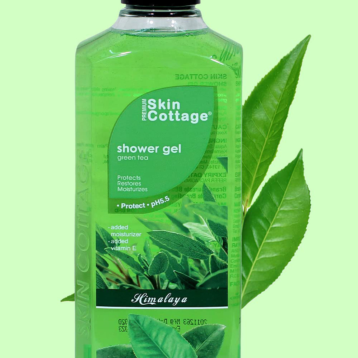 Skin Cottage Green Tea Shower Gel 400 ml | With Himalayan Green Tea Extracts | Gently Cleanses, Nourishes & Moisturises | With Calming Fragrance Of Green Tea | pH 5.5, Pack of 1 Skin Cottage Green Tea Shower Gel 400 ml | With Himalayan Green Tea Extracts | Gently Cleanses, Nourishes & Moisturises | With Calming Fragrance Of Green Tea | pH 5.5, Pack of 1