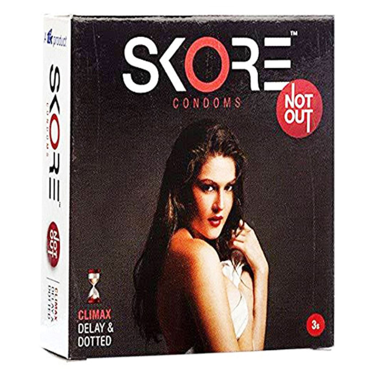 Skore NotOut Condoms, 3 Count, Pack of 1 Skore NotOut Condoms, 3 Count, Pack of 1