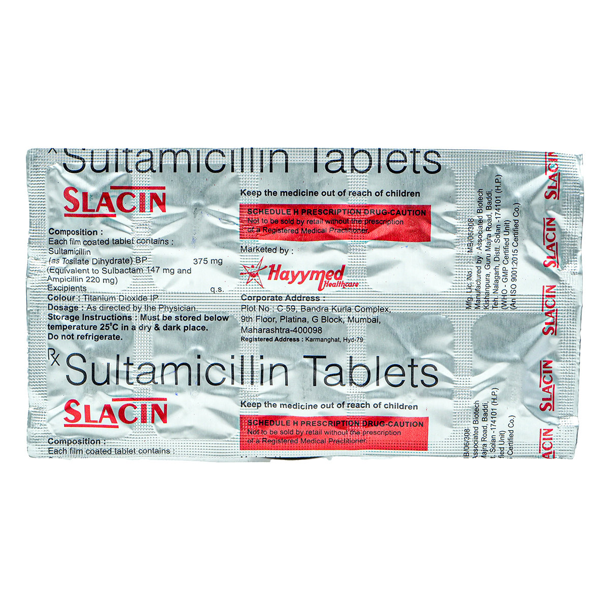 Slacin Tablet 10's, Pack of 10 TabletS Slacin Tablet 10's, Pack of 10 TabletS