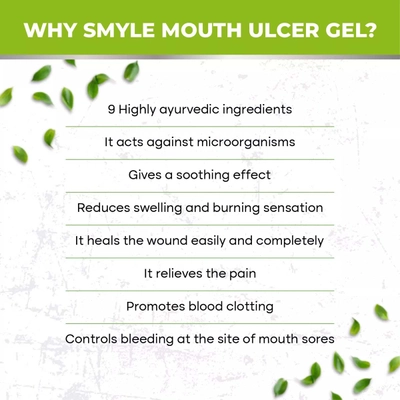 Smyle Mouth Ulcer Gel, 10 gm, Pack of 1