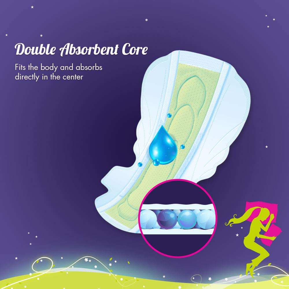 Sofy Anti Bacteria Overnight Sanitary Pads XXL, 20 Count, Pack of 1 Sofy Anti Bacteria Overnight Sanitary Pads XXL, 20 Count, Pack of 1