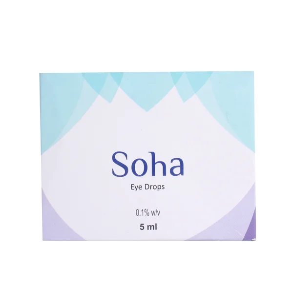 Soha 0.1% Eye Drops 5 ml, Pack of 1 EYE DROPS