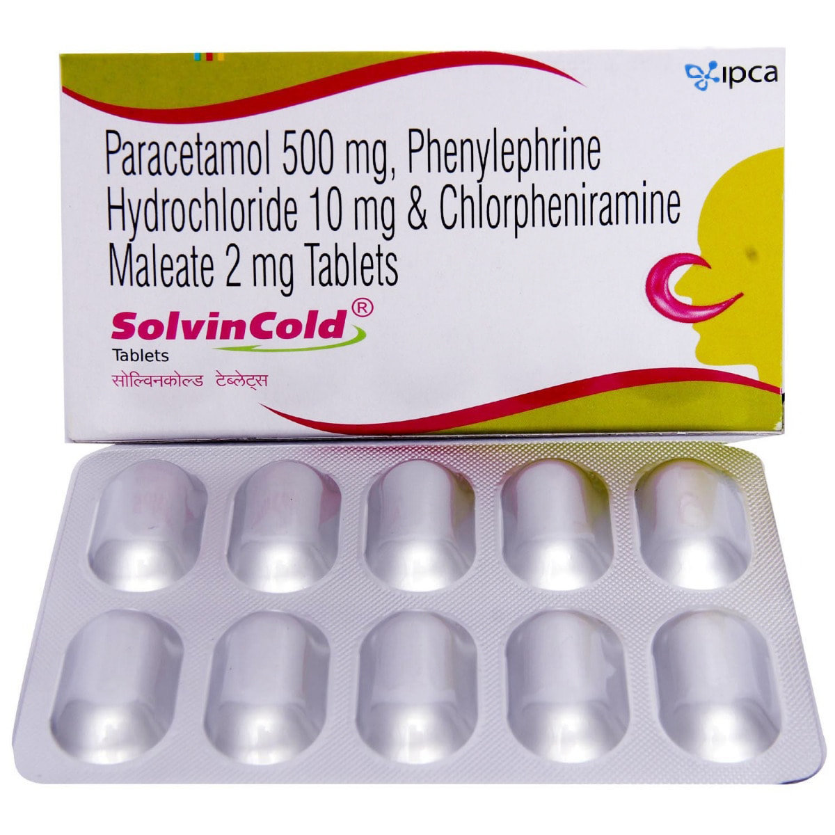 Solvin Cold Tablet 10's, Pack of 10 Solvin Cold Tablet 10's, Pack of 10