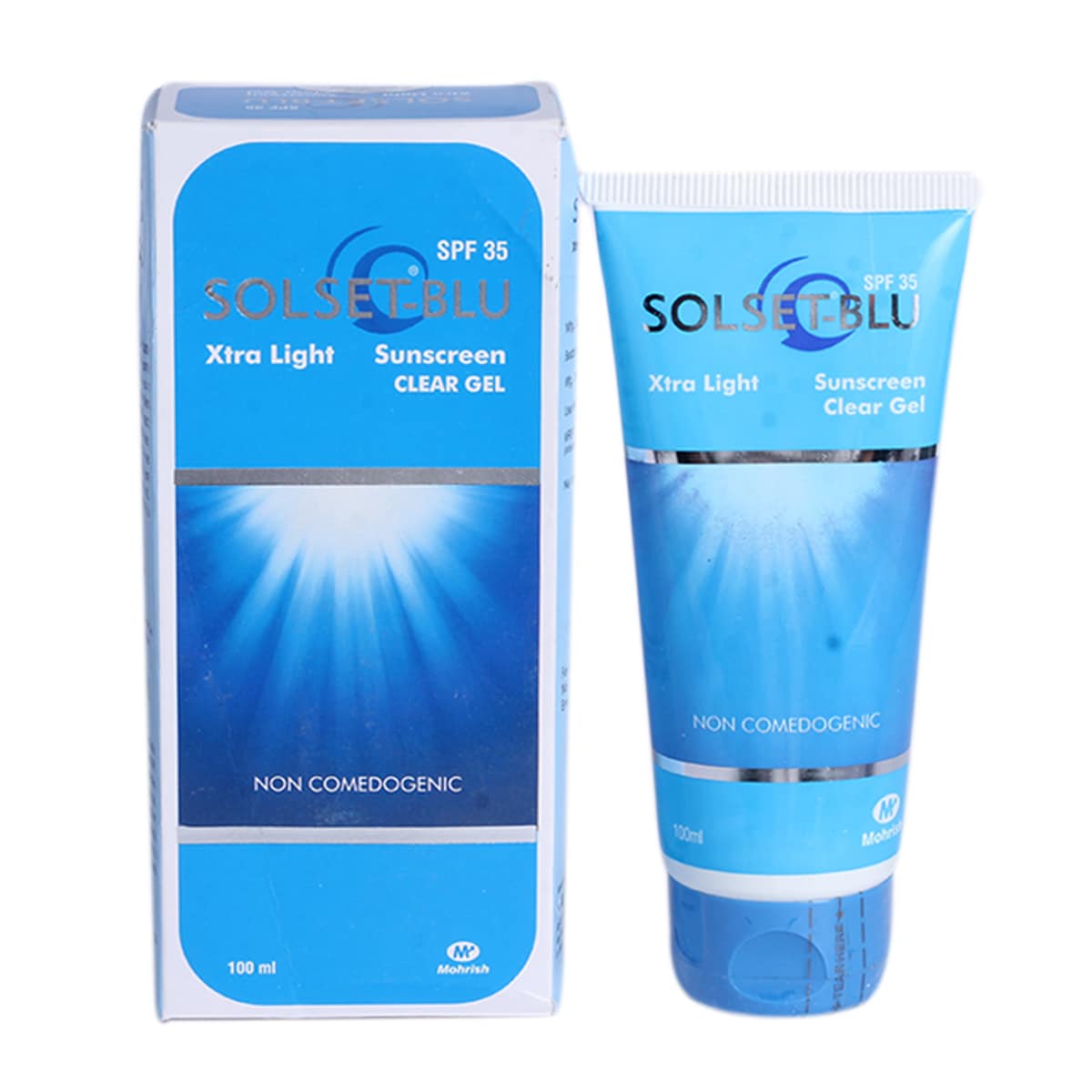 Solset-Blu SPF 35 Sunscreen Clear Gel 100 ml, Pack of 1 Solset-Blu SPF 35 Sunscreen Clear Gel 100 ml, Pack of 1